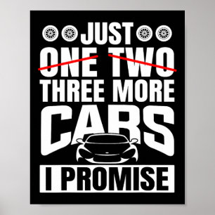 Nur noch drei Autos, die ich verspreche, Auto Lieb Poster
