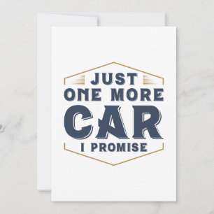 Nur noch ein Auto Dankeskarte