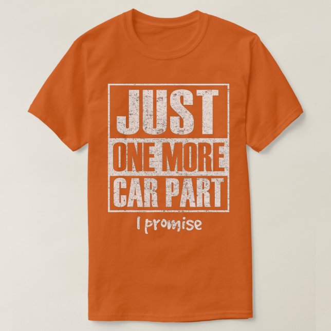 Nur noch ein Auto Teil I Versprechen Funny Car Ent T-Shirt (Design vorne)