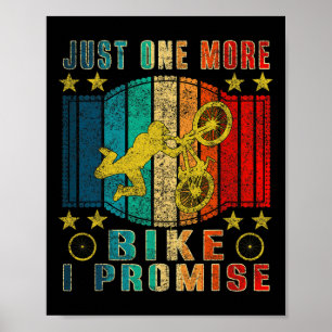 Nur noch ein Fahrrad Lustig Vintage Mountainbiken  Poster
