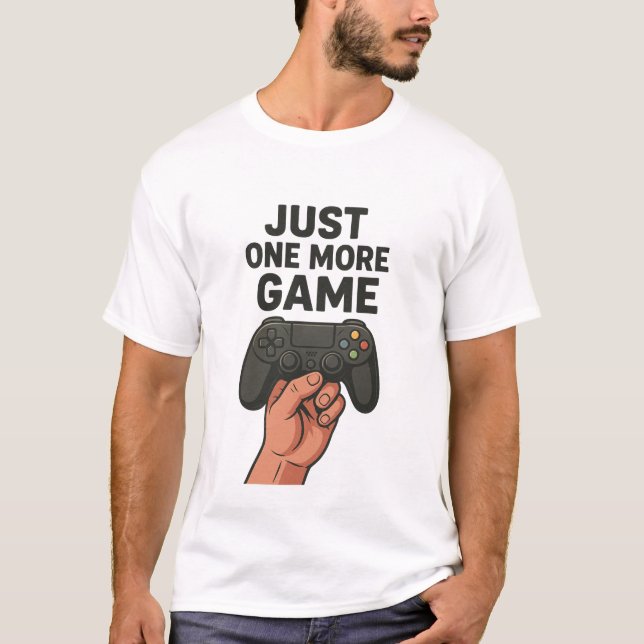 🎮 nur noch ein Game - Gaming Controller Art T-Shirt (Vorderseite)