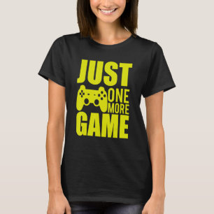Nur noch ein Game Yellow Video Game Gamer T-Shirt
