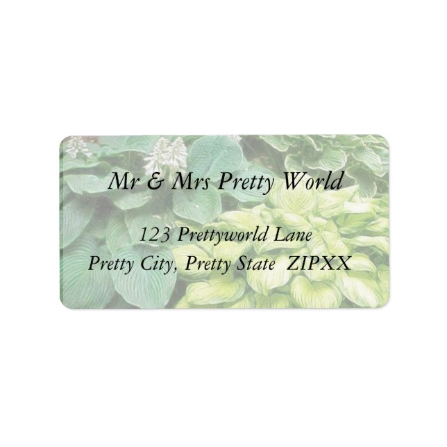 Nur noch ein Hosta! Adressaufkleber (Vorne)