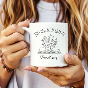 Nur noch ein Kapitel Blumen-Tasse Geschenk für Sie Kaffeetasse