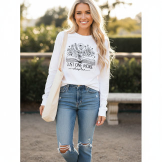 Nur noch ein Kapitel Buchliebhaber Floral Lesen Tri-Blend Shirt
