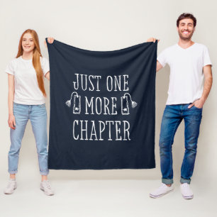 Nur noch ein Kapitel Buchliebhaber Lustiger Spruch Fleecedecke