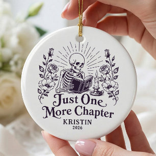 Nur noch ein Kapitel Buchliebhaber-Ornament Keramik Ornament