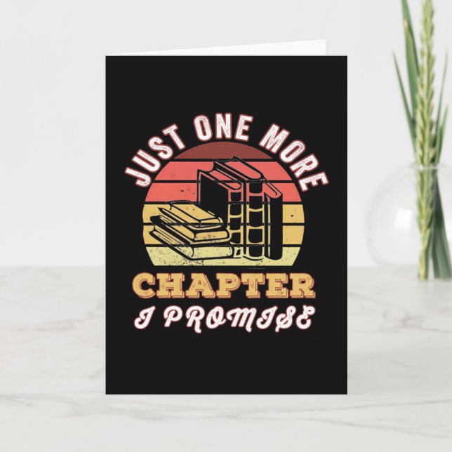 Nur noch ein Kapitel, das ich verspreche Karte (Vorderseite)