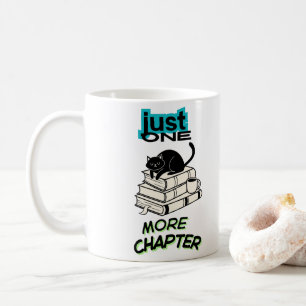 Nur noch ein Kapitel Katze Kaffeetasse