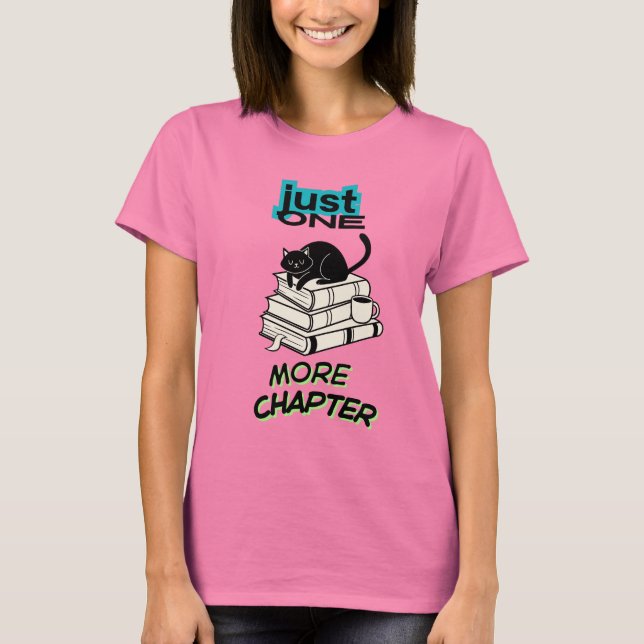Nur noch ein Kapitel Katze T-Shirt (Vorderseite)