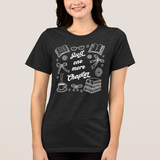 Nur noch ein Kapitel Lover Reading Tri-Blend Shirt (Vorderseite)
