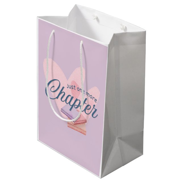 Nur noch ein Kapitel Mittlere Geschenktüte (Rückseite Schrägansicht)