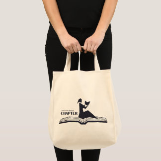 Nur noch ein Kapitel offenes Buch - Frauen lesen Tragetasche