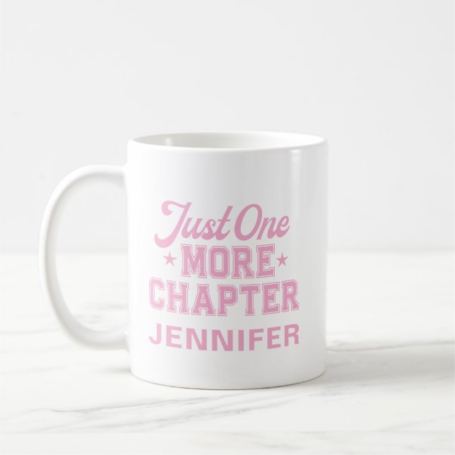 Nur noch ein Kapitel Pink Bookworm Kaffeetasse (Links)