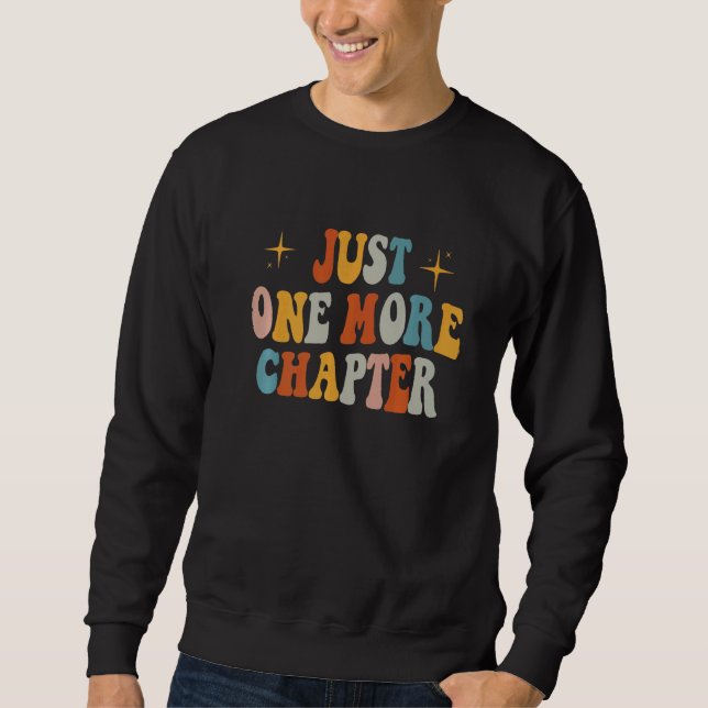 Nur noch ein Kapitel Retro-Buch Sweatshirt (Vorderseite)