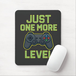 Nur noch ein Level Gamer Art Mousepad