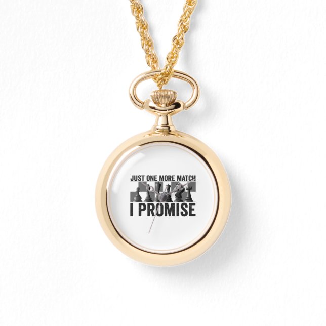 Nur noch ein Match i Promise Funny Schach Lover Armbanduhr (Vorderseite)