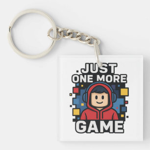 Nur noch ein Spiel Gamer Aufkleber Schlüsselanhänger