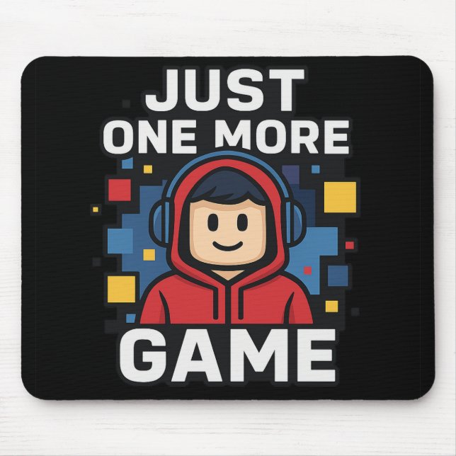 Nur noch ein Spiel Gaming-Mauspad Mousepad (Vorne)