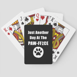 Nur noch ein Tag an der Paw-ffice Niedlichen Dog P Spielkarten