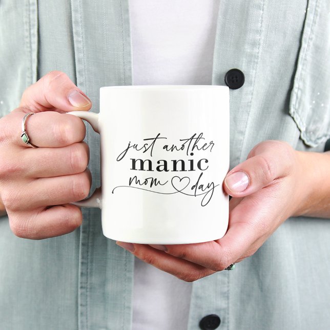 Nur noch ein Tag der manischen Mama Kaffeetasse (The perfect coffee mug for busy moms!)