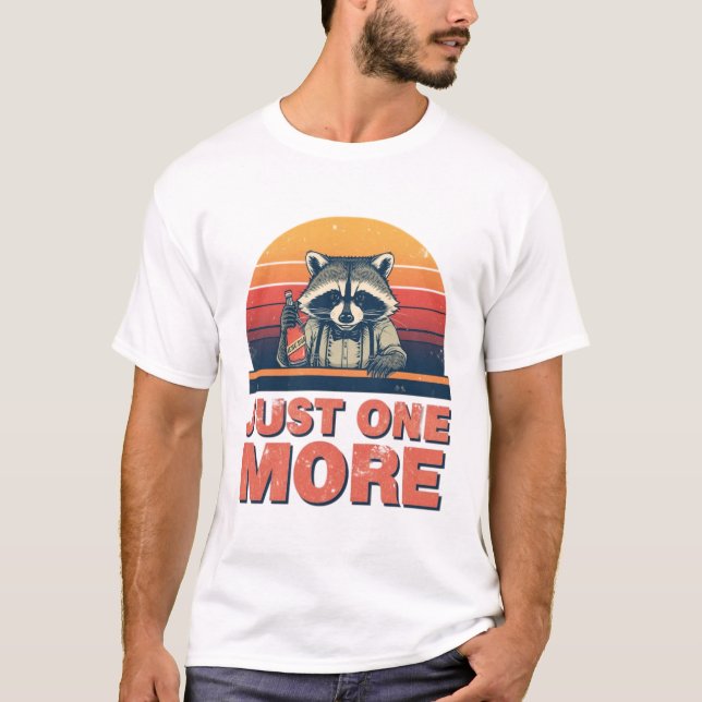 Nur noch ein Waschbär-Barkeeper-Shirt T-Shirt (Vorderseite)
