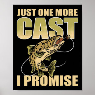 Nur noch ein Wurf, ich verspreche es, Fischen Ange Poster