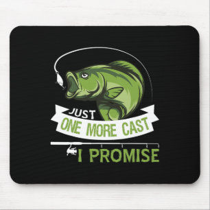 Nur noch ein Wurf, ich verspreche es, Papa, Fische Mousepad