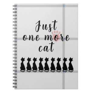 Nur noch eine Katze - Spiral-Fotobuch Notizblock
