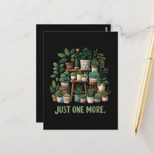 Nur noch eine lustige Pflanze Zimmerblume Postkarte
