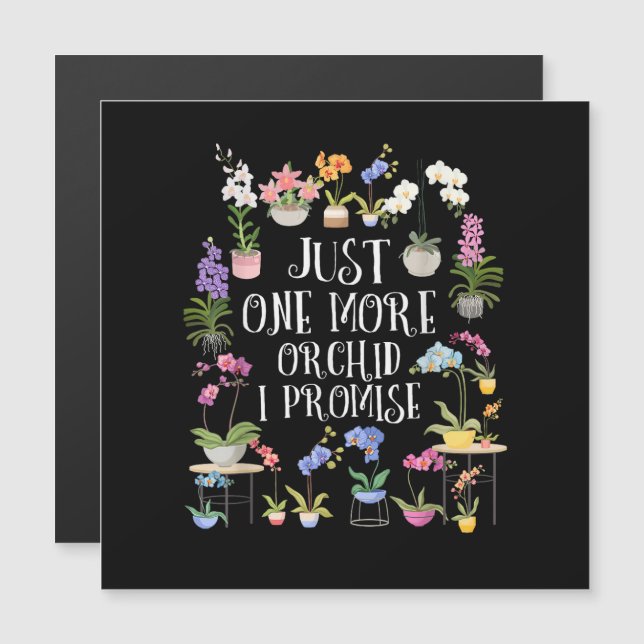 Nur noch eine Orchidee, ich verspreche es Magnetkarte (Vorne/Hinten)