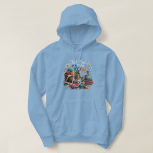 Nur noch eine Reihe Strickende Katze – Cozy Garn & Hoodie