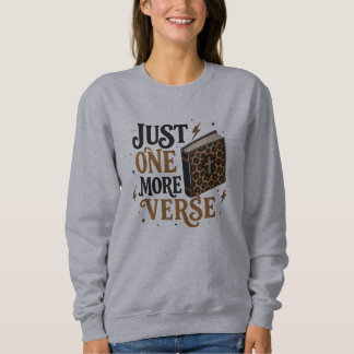 Nur noch eine Strophe Leopard-Bibelstudien-Design Sweatshirt