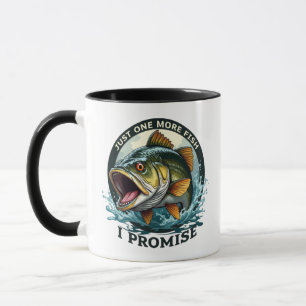 Nur noch einen Fisch, ich verspreche es, Lustiges Tasse