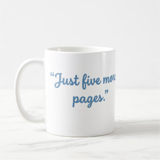 Nur noch fünf Seiten Lustiges Buchliebhaber-Leseta Kaffeetasse