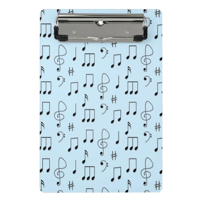 Nur Noted Blue Mini Klemmbrett (Vorderseite)