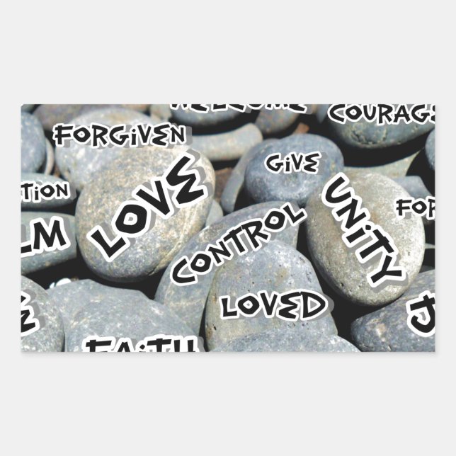 Nur Notizen, Liebe_ Rechteckiger Aufkleber (Vorderseite)