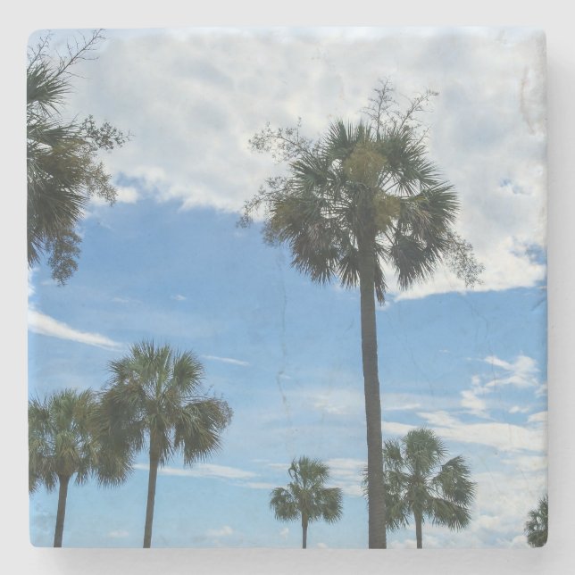 Nur Palmen Steinuntersetzer (Vorderseite)