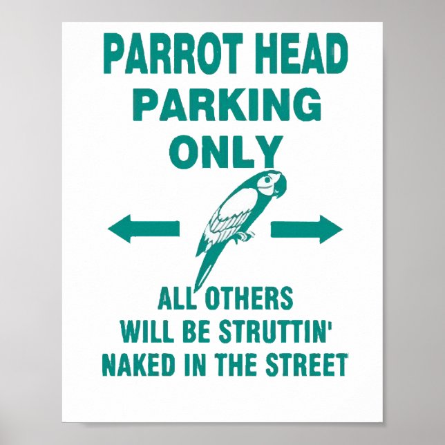 Nur Parkplatz Poster (Vorne)