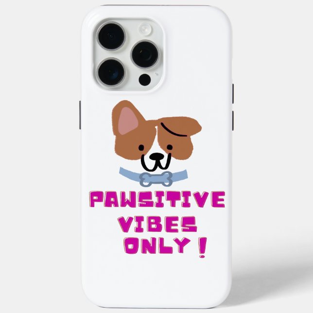 Nur pawsitive Vibes Case-Mate iPhone Hülle (Rückseite)