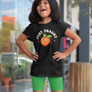 Nur Peachy Cartoon Frucht T-Shirt