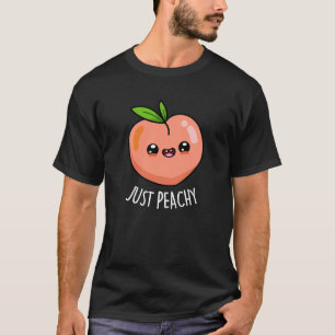 Nur Peachy Funny Peach Pun Dark BG T-Shirt