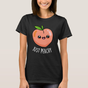 Nur Peachy Funny Peach Pun Dark BG T-Shirt