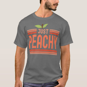 Nur Peachy Niedlich Adorable Summer Peach Food Puf T-Shirt