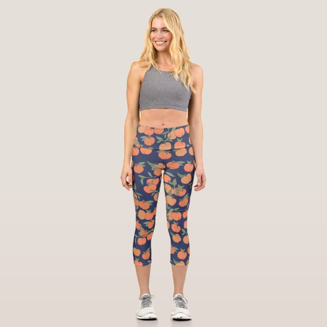 Nur Peachy Peaches Capri Leggings (Vorderseite)