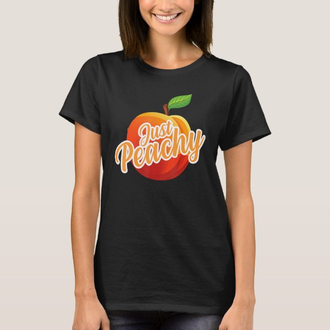 Nur Peachy Summer Positive Motivierend Inspirati T-Shirt (Vorderseite)