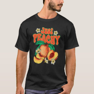 Nur Peachy Vintagen Sommerpfirsich T-Shirt