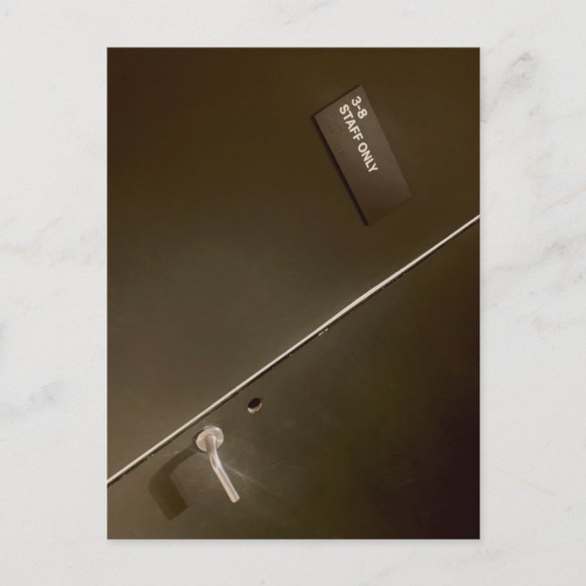 Nur Personal, Eingang zur Hölle, Moderne Kunst Postkarte (Vorderseite)