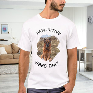 Nur Pfoten-positive Stimmung Hundefoto T-Shirt