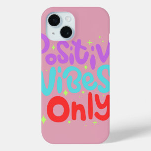 Nur positive Vibes Abstrakte typografische Pinke Case-Mate iPhone Hülle